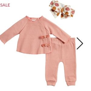 Mud Pie Pink Pumpkin Baby Thanksgiving Fall Set